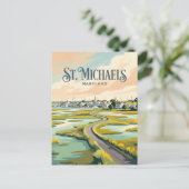 St. Michaels Maryland Postkarte (Stehend Vorderseite)