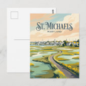 St. Michaels Maryland Postkarte (Vorne/Hinten)