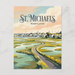 St. Michaels Maryland Postkarte