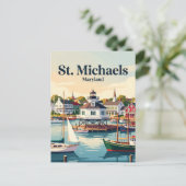 St. Michaels Maryland Postkarte (Stehend Vorderseite)