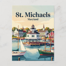 St. Michaels Maryland Postkarte