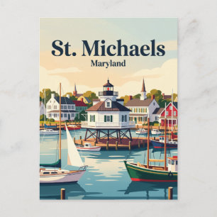 St. Michaels Maryland Postkarte