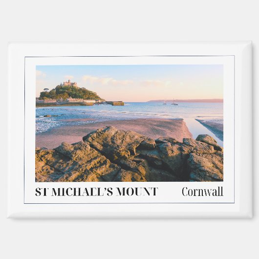 St. Michael's Mount, Cornwall, England Magnet (Vorderseite)