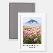 St. Michael's Mount, Cornwall, England Magnet (Vorderseite/Rückseite)