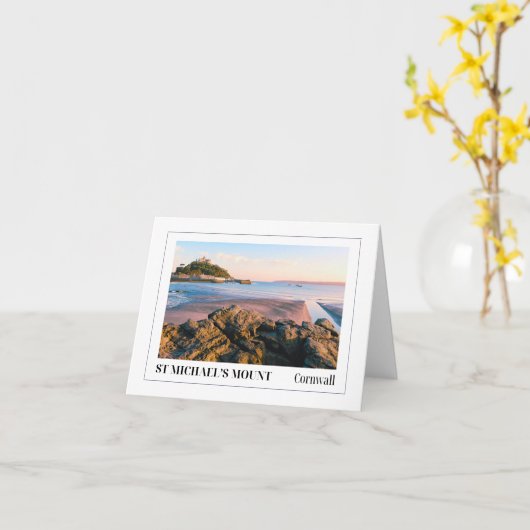 St. Michael's Mount, Cornwall Karte (Gelbe Blume)