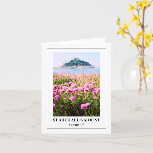St. Michael's Mount, Cornwall Karte (Gelbe Blume)