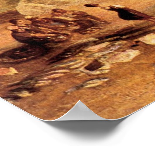 St. Michaels Mount, Cornwall von Joseph Turner Poster (Ecke)