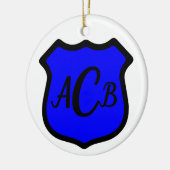 St. Michael's Shield (Art. 1) Circular Keramik Ornament (Links)