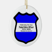 St. Michael's Shield (Art. 2) Circular Keramik Ornament (Rechts)