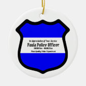 St. Michael's Shield (Art. 2) Circular Keramik Ornament (Vorne)