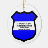 St. Michael's Shield (Art. 2) Circular Keramik Ornament (Links)