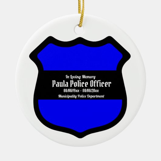 St. Michael's Shield (Art. 3) Circular Keramik Ornament (Vorne)