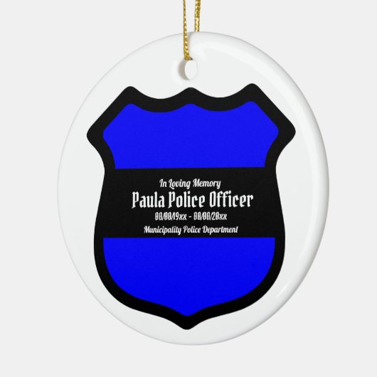 St. Michael's Shield (Art. 3) Circular Keramik Ornament (Links)