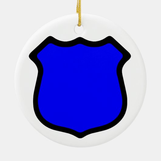 St. Michael's Shield (Art. 3) Circular Keramik Ornament (Hinten)