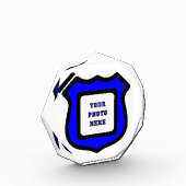 St. Michael's Shield Octagonal Fotoblock (Links)