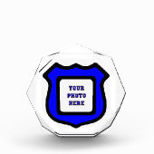 St. Michael's Shield Octagonal Fotoblock (Vorderseite)