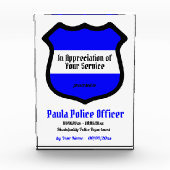 St. Michael's Shield Service Recognition Fotoblock (Vorderseite)