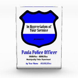 St. Michael's Shield Service Recognition Fotoblock