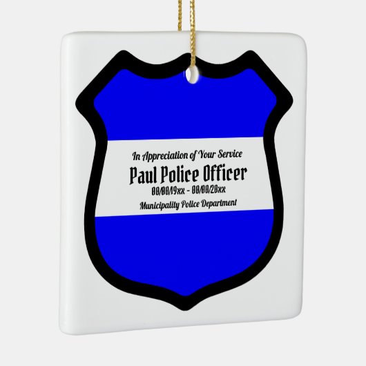 St. Michael's Shield (Stil 2) Square Keramikornament (Rechts)