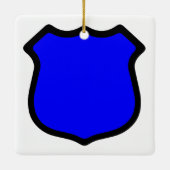 St. Michael's Shield (Stil 3) Square Keramikornament (Rückseite)