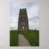 St. Michael's Tower on Glastonbury Tor Poster (Vorne)
