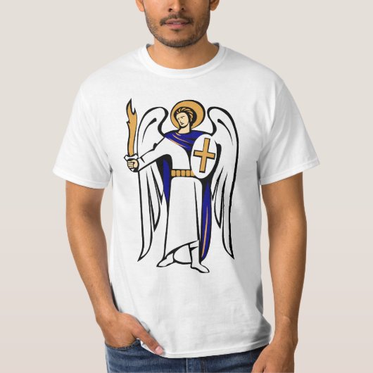 St- MichaelShirt mit Gebet auf Rückseite T-Shirt (Vorderseite)