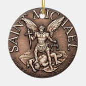 St- Michaelverzierung Keramik Ornament (Vorne)