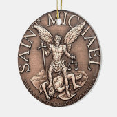 St- Michaelverzierung Keramik Ornament (Links)