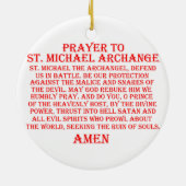 St- Michaelverzierung Keramik Ornament (Hinten)