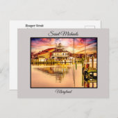 St Michales Hooper Strait Lighthouse Postkarte (Vorne/Hinten)