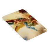 "St Micheal Vanquishing Satan" von Gustave Moreau Magnet (Rechte Seite)