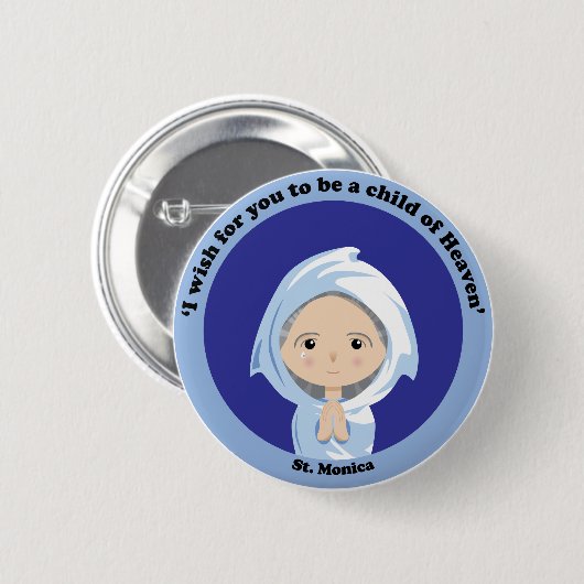 St. Monica Button (Vorne & Hinten)
