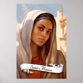 St. Monica Mutter von St. Augustine Poster (Vorne)