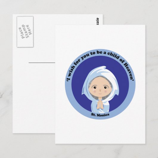 St. Monica Postkarte (Vorne/Hinten)
