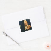 St. Monica Quadratischer Aufkleber (Umschlag)