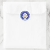 St. Monica Runder Aufkleber (Tasche)