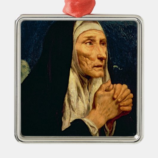 St. Monica Silbernes Ornament (Vorne)