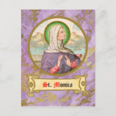 St. Monica von Tagaste (SAU 047; Einzelheiten) Postkarte (Vorderseite)