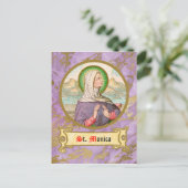 St. Monica von Tagaste (SAU 047; Einzelheiten) Postkarte (Stehend Vorderseite)