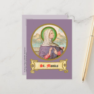 St. Monica von Tagaste (SAU 047; Einzelheiten) Postkarte
