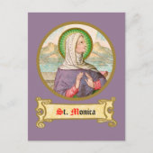 St. Monica von Tagaste (SAU 047; Einzelheiten) Postkarte (Vorderseite)