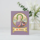 St. Monica von Tagaste (SAU 047; Einzelheiten) Postkarte (Stehend Vorderseite)