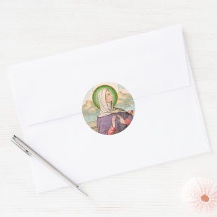 St. Monica von Tagaste (SAU 047; Einzelheiten) Runder Aufkleber