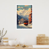 St Moritz Druck Schweiz 1 Poster (Küche)