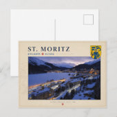 St. Moritz, Engadin - Schweiz Postkarte (Vorne/Hinten)