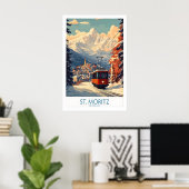 St Moritz Poster Schweiz 1 (Heimbüro)