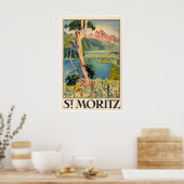St. Moritz Schweiz Kunstprint Schweizer Zuhause Re Poster (Küche)