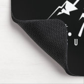 St. Moritz Schweiz Skigebiet Snowboard Mousepad (Ecke)
