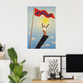 St. Moritz Schweiz Sommer Vintage Reise Poster (Heimbüro)