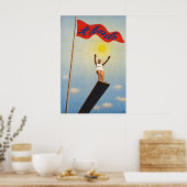 St. Moritz Schweiz Sommer Vintage Reise Poster (Küche)